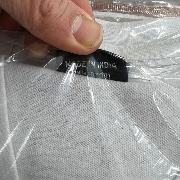 Vintage United Plus Under Shirt Mens 2XL White Ring Spun Cotton Short Sleeve - Picture 9 of 11